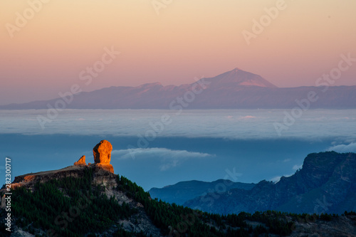 Roque Nublo with Teide