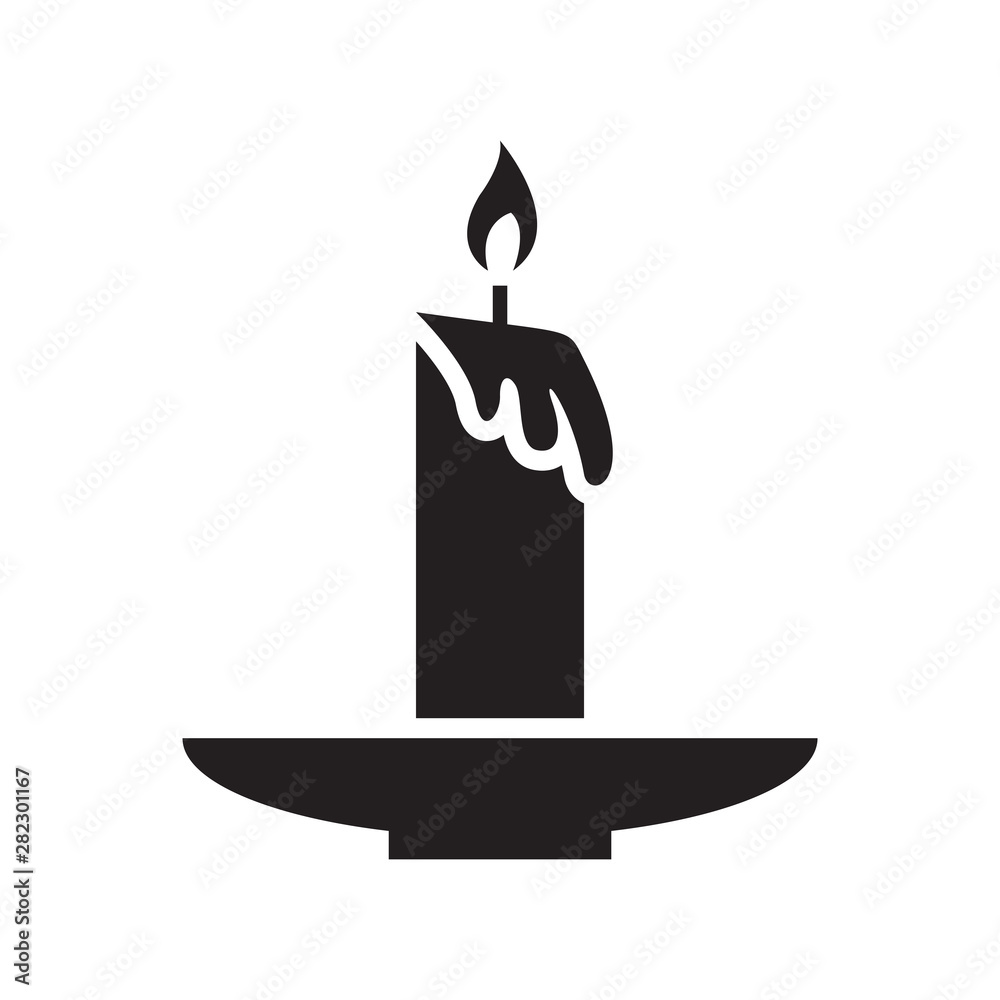 Obraz premium candle icon vector