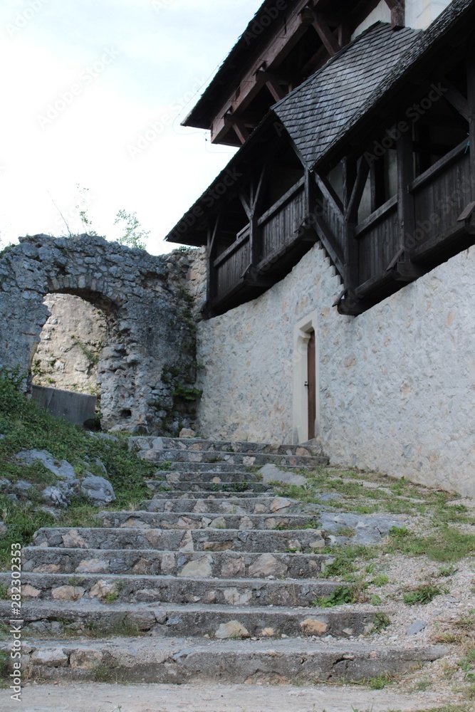 Detail of Upper Celje Castle, Slovenia