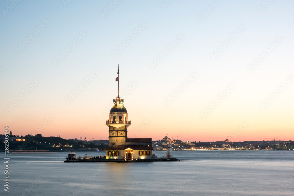 Maiden's Tower in Istanbul Bosphorus, Turkey