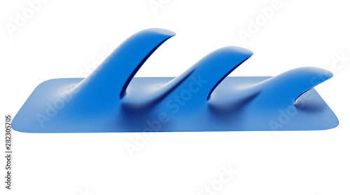 3d rendering of abstract waves