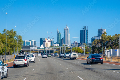 Highway driving into Perth Western Australia © MXW Photo