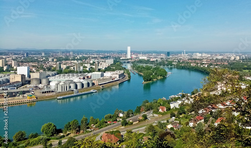 Bild auf Leinwand basel, switzerland, industrial zone