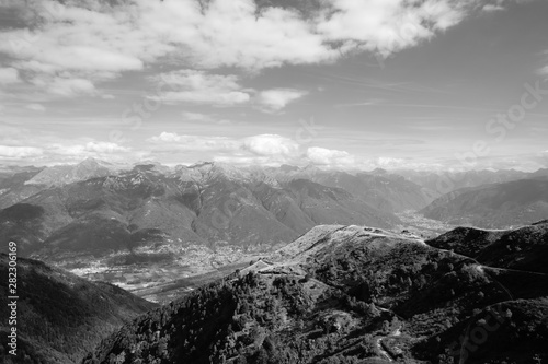 idyllic landscape at Monte Tamaro in Switzerland
