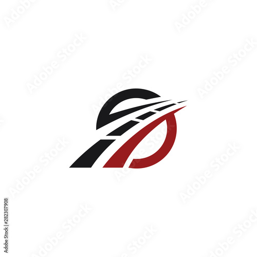 path asphalt road street highway vector logo