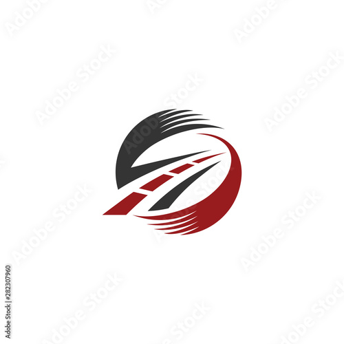 path asphalt road street highway vector logo