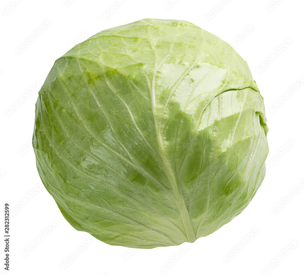 Fototapeta premium cabbage isolated on white background clipping path