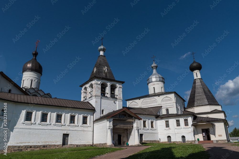 Ferapontov Belozersky monastery. Monastery of the Russian Orthodox.Church. Russian landmark. World Heritage. Ferapontovo. Kirillov district..Vologda Region. Russia