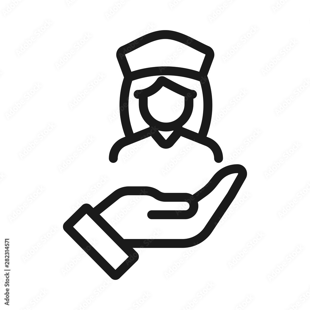insurance for doctors - minimal line web icon. simple vector illustration. concept for infographic, website or app. insurance for doctors - minimal line web icon. simple vector illustration. concept for infographic, website or app.