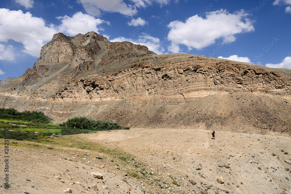 View on the Shakhdara valley alternative path to the Pamir Highway, Tajikistan. View on the Shakhdara valley alternative path to the Pamir Highway, Tajikistan.