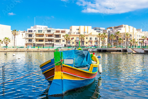 Marsascala harbour with fishing boats, Malta