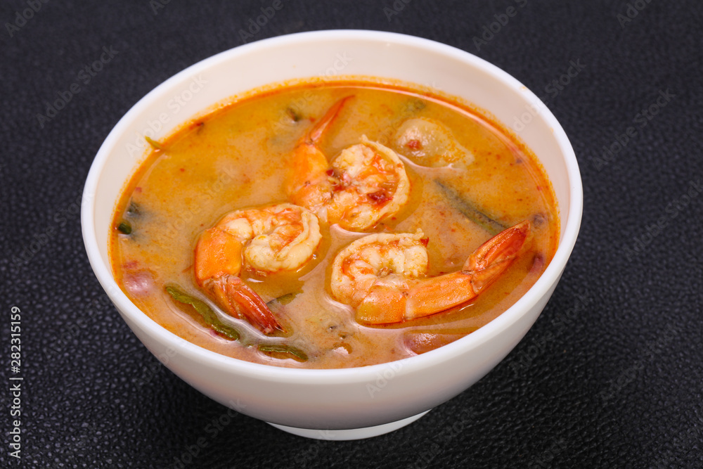 Famous Thai Tom Yam soup