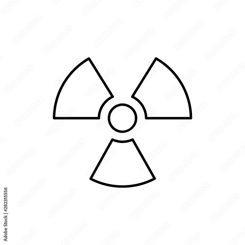 radiation line icon. Thin line icon for website design and development, app development. Vector graphics, a linear pattern on a white background, eps 10. radiation line icon. Thin line icon for website design and development, app development. Vector graphics, a linear pattern on a white background, eps 10.