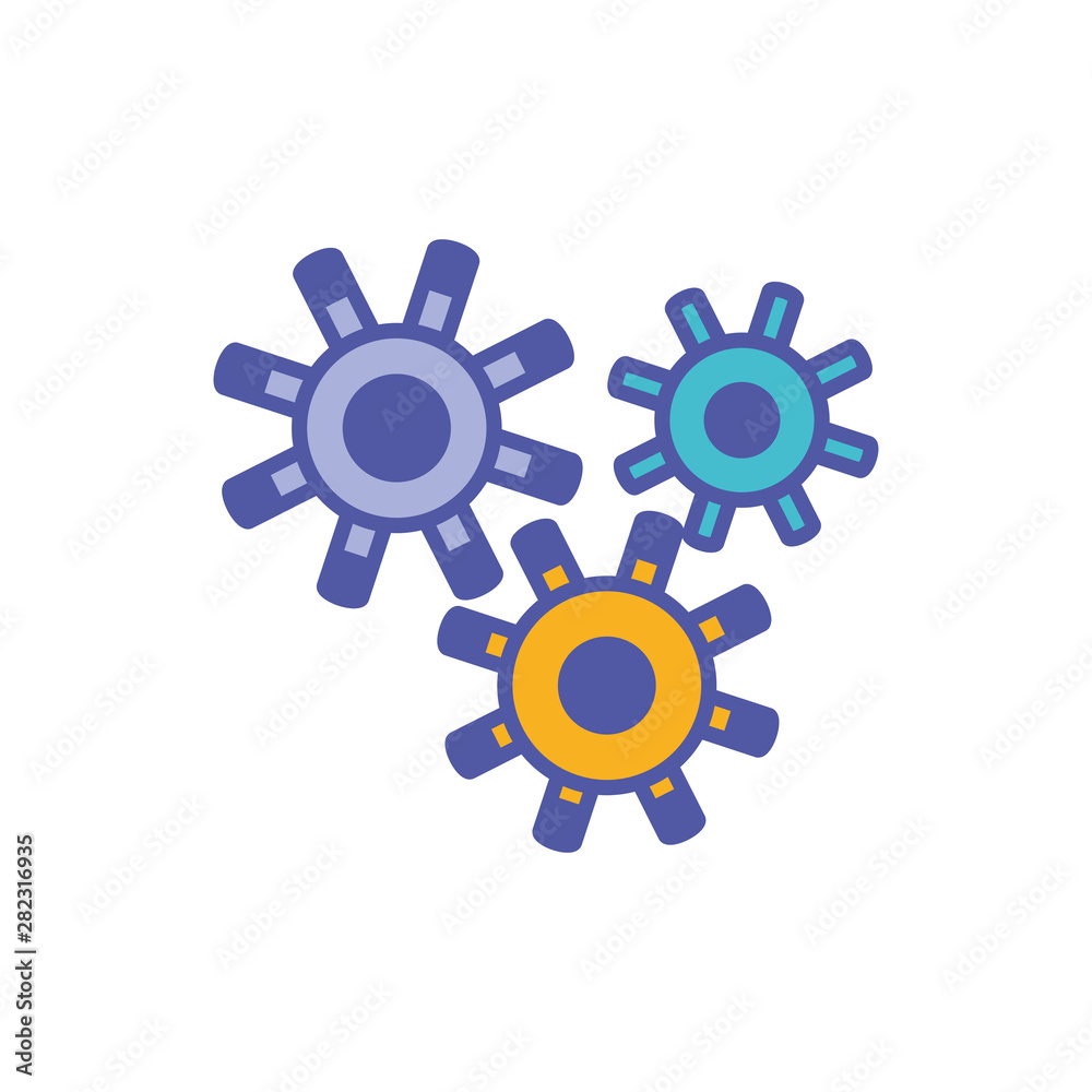 gear pinions machine isolated icon gear pinions machine isolated icon