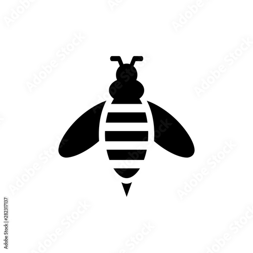 Honey bee icon. Farm animal sign. Graph symbol for your web site design, logo, app, UI. Vector illustration