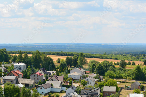 Podzamcze - a village in Poland located in the Silesian Voivodeship in the municipality of Ogrodzieniec. EuropeView of Podzamcze - a city in southern Poland, in the province of Silesia © vivoo