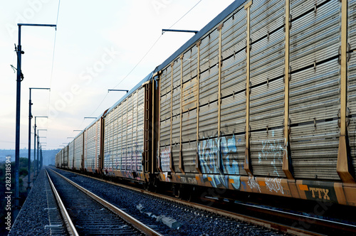 Obraz na płótnie Vagones de ferrocarril