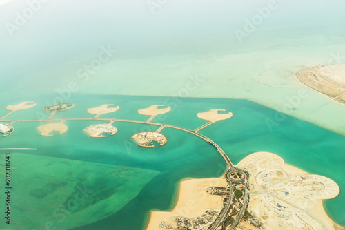 artificial islands of dubai.or saudi arabia