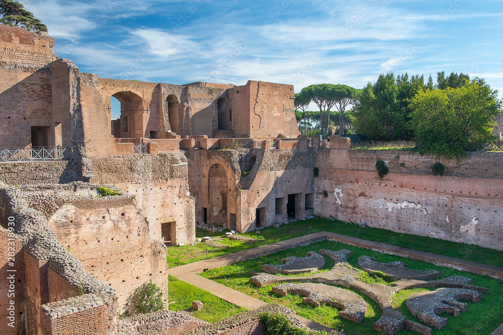 walk through ancient Rome, Italy