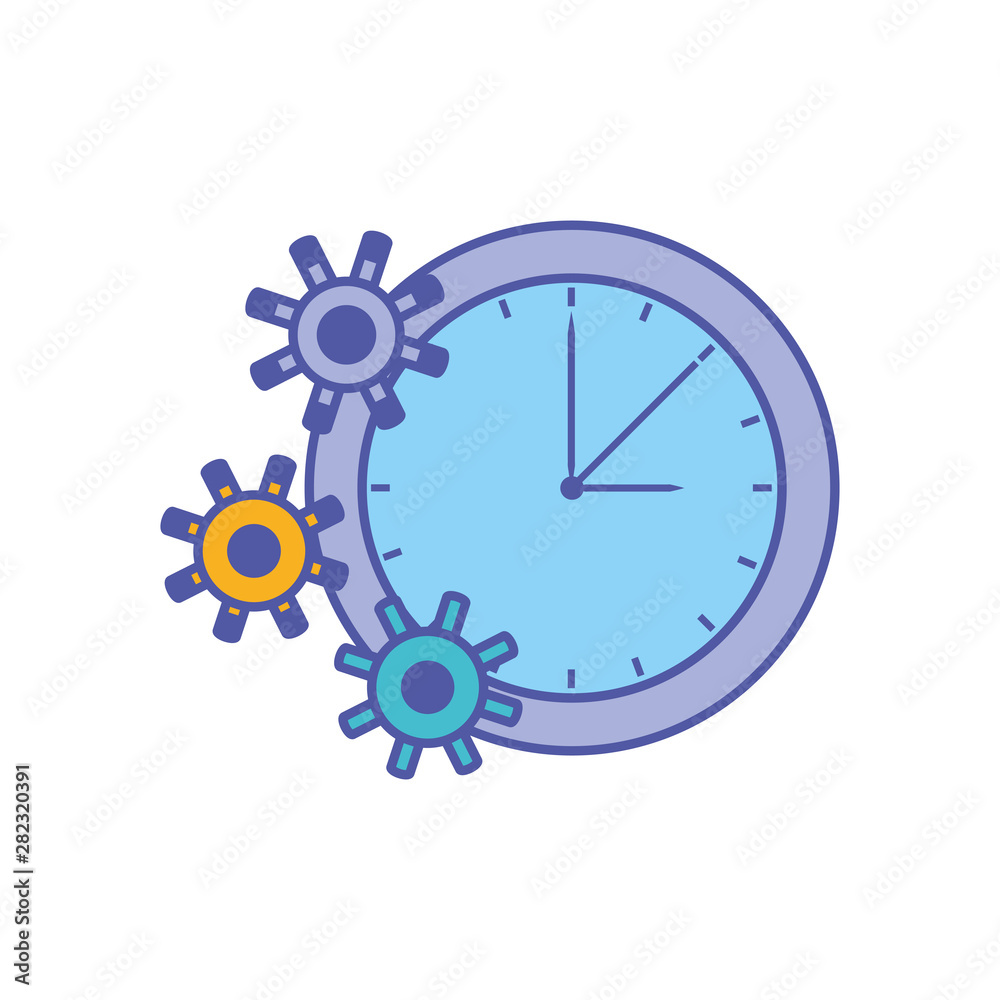 time clock watch with gear pinions time clock watch with gear pinions