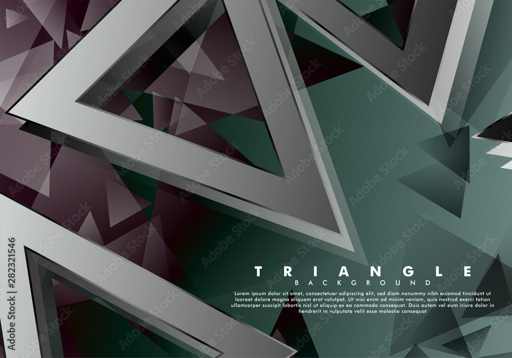 Obraz premium 23052019TRIANGLEBLACK