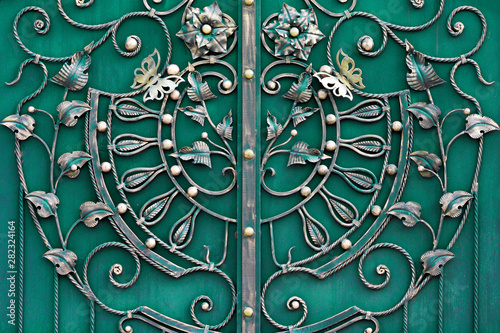 large style color forged gates