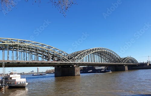 Cologne bridge over the river © Irina