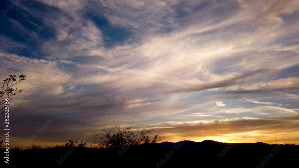 dramatic cloudy desert sunset in Mojave, Mojave Desert dramatic cloudy desert sunset in Mojave, Mojave Desert