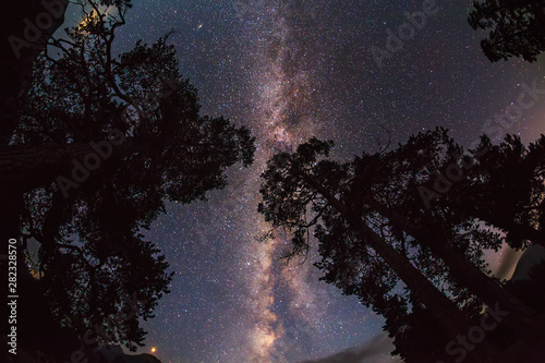 Milky Way galaxy in the mountains of Arkhyz