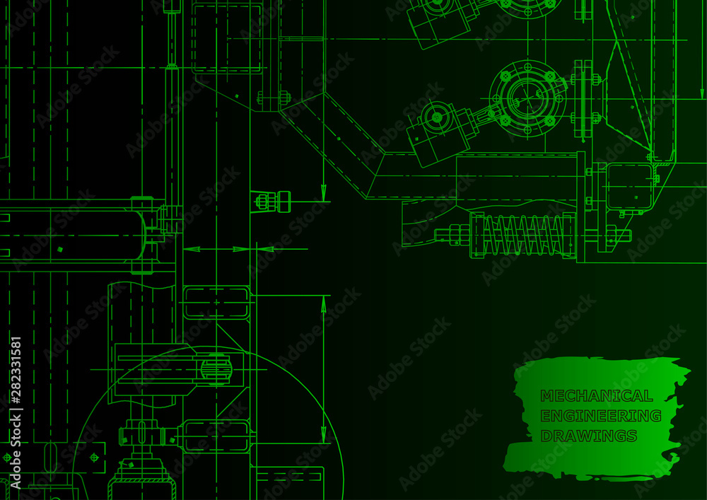 Obraz premium Vector engineering illustration