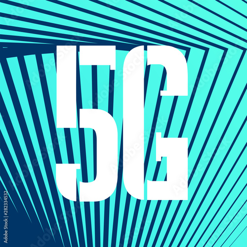5g vector logo abstract halftone elements