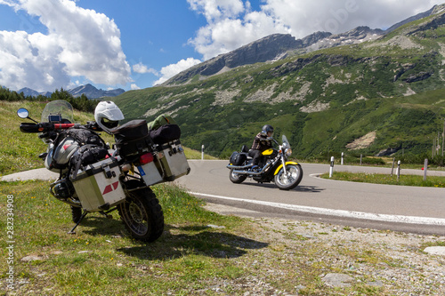 Motorradtour in den Alpen