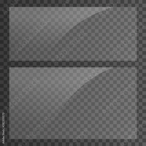 Rectangular 21x9 and 16x9 glass plates. Light effect for a picture or a mirror. Beautiful realistic reflection. The interior of the house.