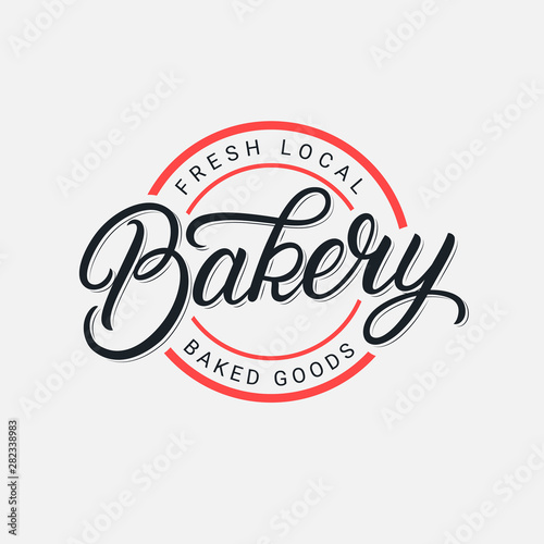 Bakery hand written lettering logo