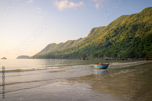 sunrise on the tropical beach of Con Dao island