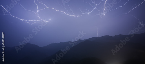 Night thunderstorm in Sapa