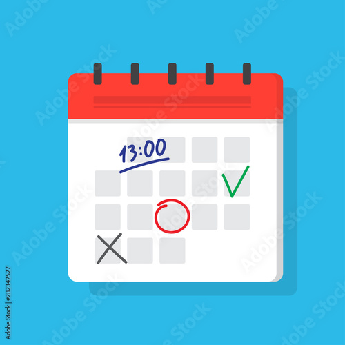 Calendar deadline or event reminder notification