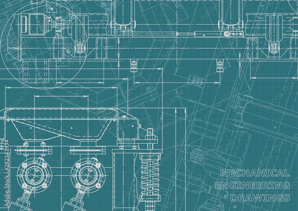Blueprint. Vector engineering illustration Blueprint. Vector engineering illustration