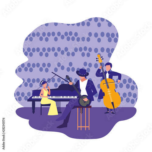 people musicians concert event design