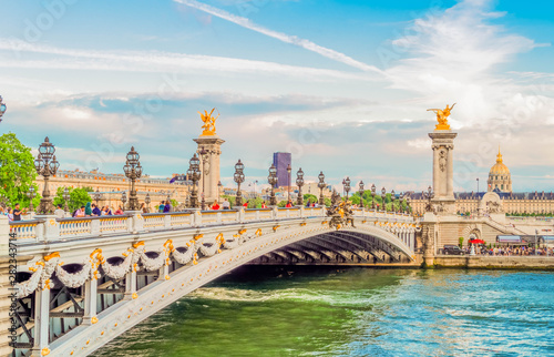 Fototapeta Naklejka Na Ścianę i Meble -  Bridge of Alexandre III, Paris, France