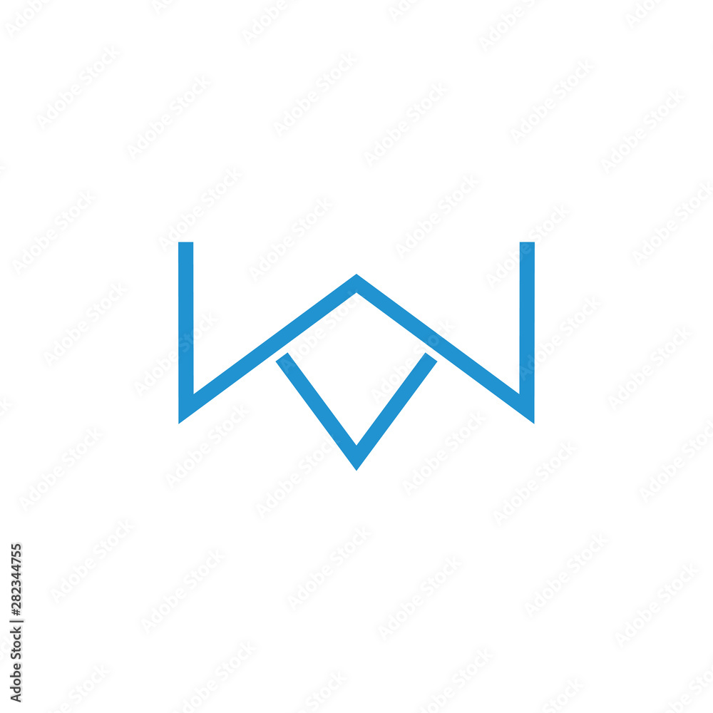 letter simple geometric line logo vector letter simple geometric line logo vector