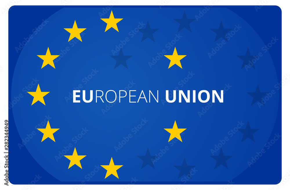 European Union EU creative abstract symbol icon 3d-illustration European Union EU creative abstract symbol icon 3d-illustration