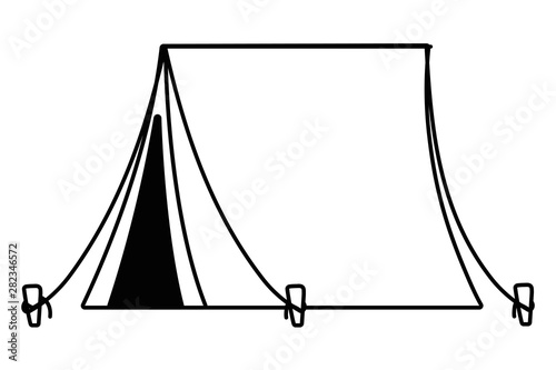 Tent and camping vector design