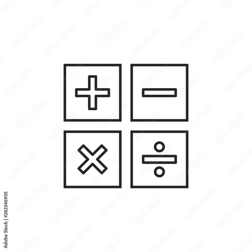Calculator vector icon. Calculator vector illustration Calculator vector icon. Calculator vector illustration