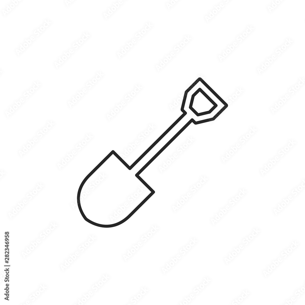 Shovel vector icon. Shovel vector illustration Shovel vector icon. Shovel vector illustration