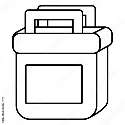 Isolated picnic basket design vector illustration