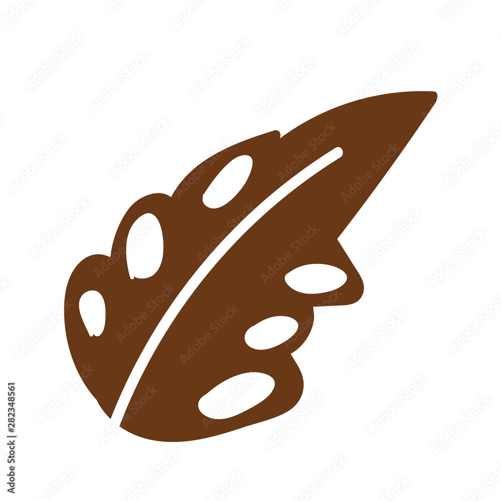 Fototapeta premium Isolated leaves background vector design