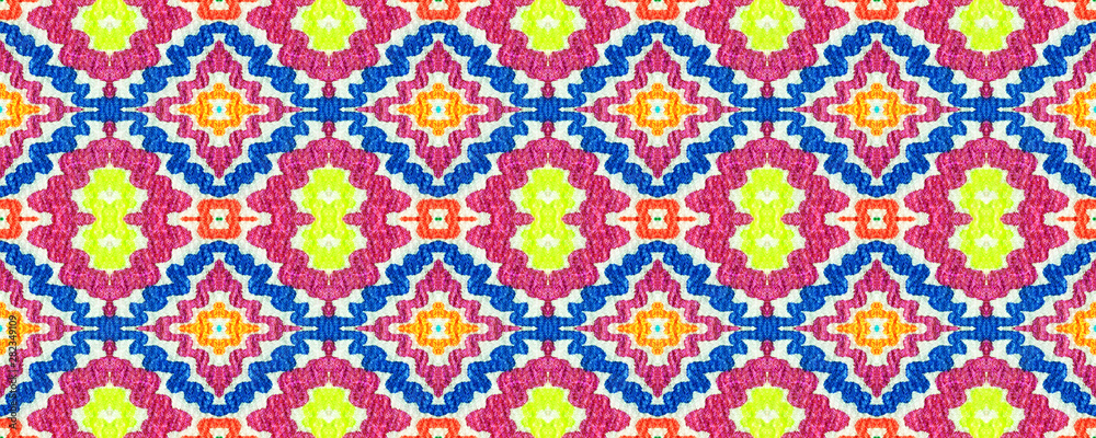 Ikat Seamless Pattern. Ikat Seamless Pattern.