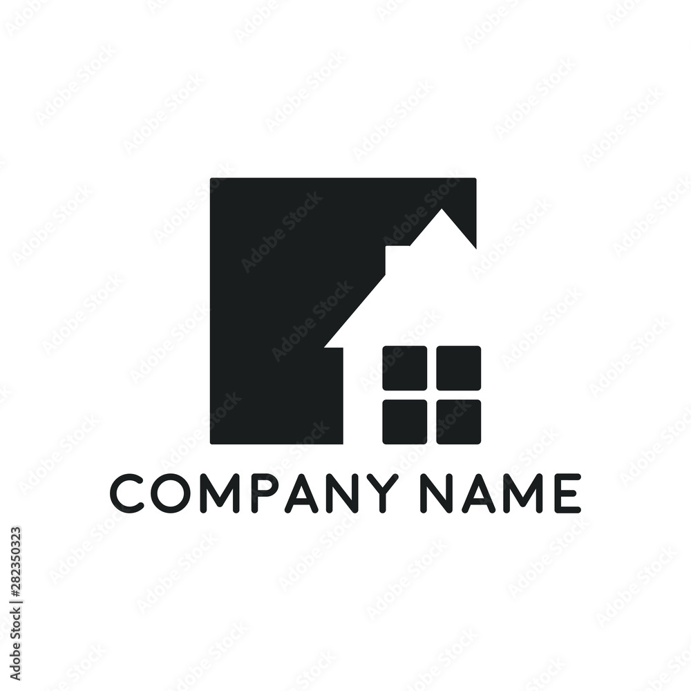 Fototapeta premium Real estate property logo concept for business corporate sign