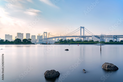 お台場　レインボーブリッジ　遠景　2020オリンピック会場